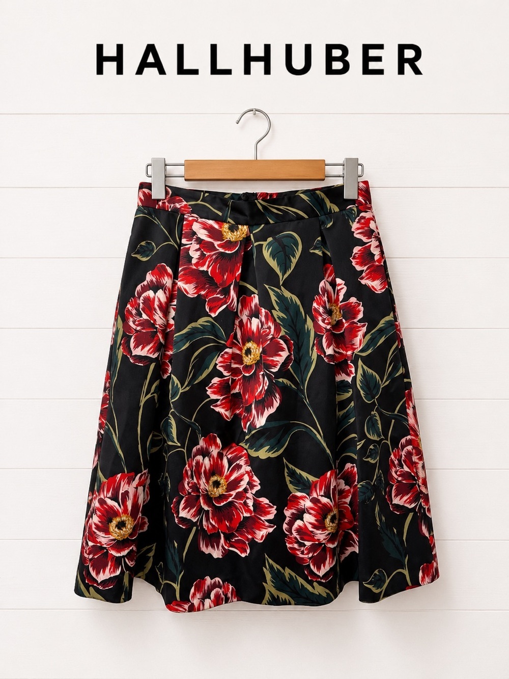 HALLHUBER Floral A-Line Skirt Size 36